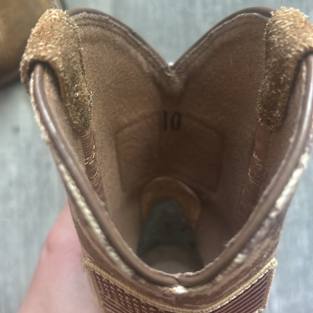 Ariat Brown and Tan Camo Kids Cowboy Boots - Picture 9 of 10
